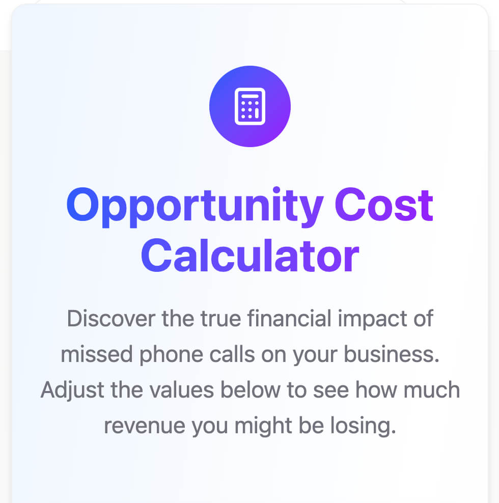 Missed Call Calculator